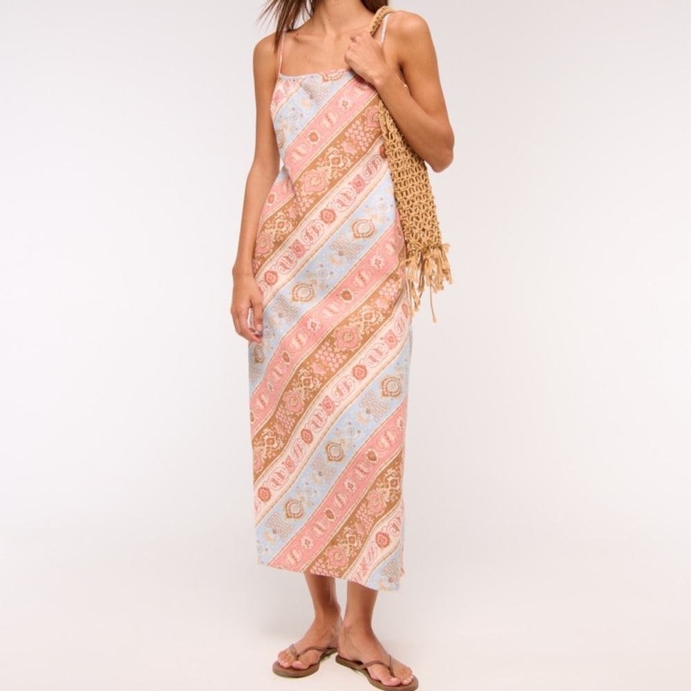 Abercrombie midi linen dress